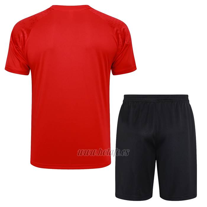 Chandal del AC Milan Manga Corta 2023-2024 Rojo - Pantalon Corto